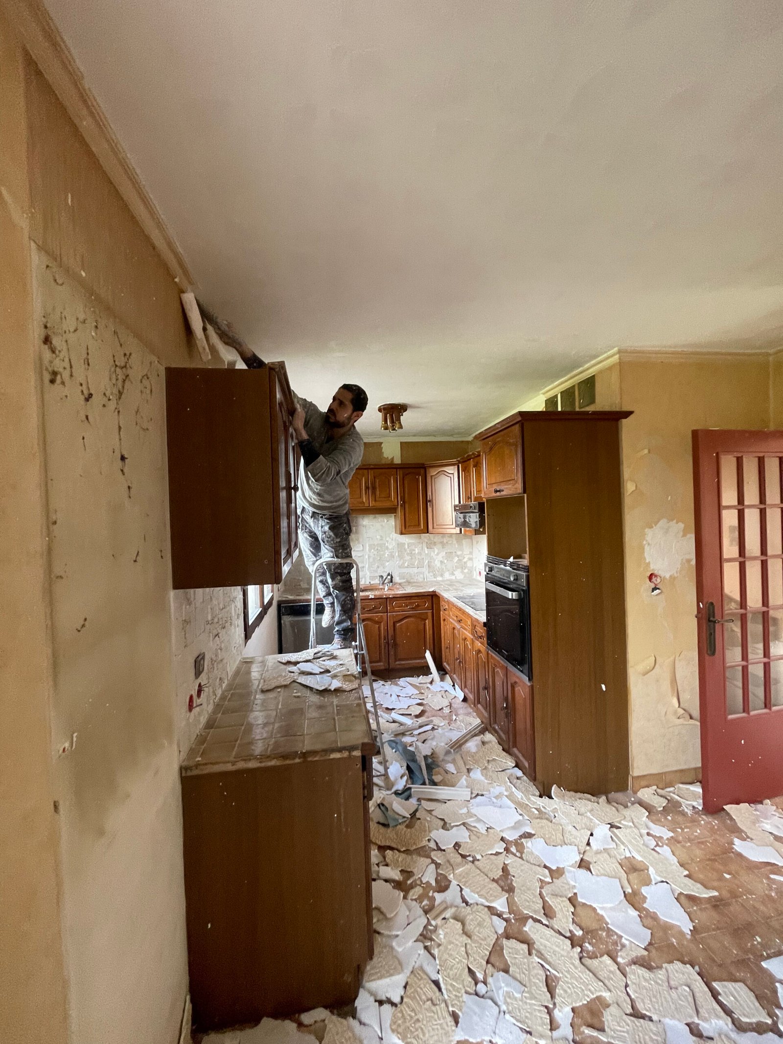 Cuisine en cours de rénovation à Magny-les-Hameaux